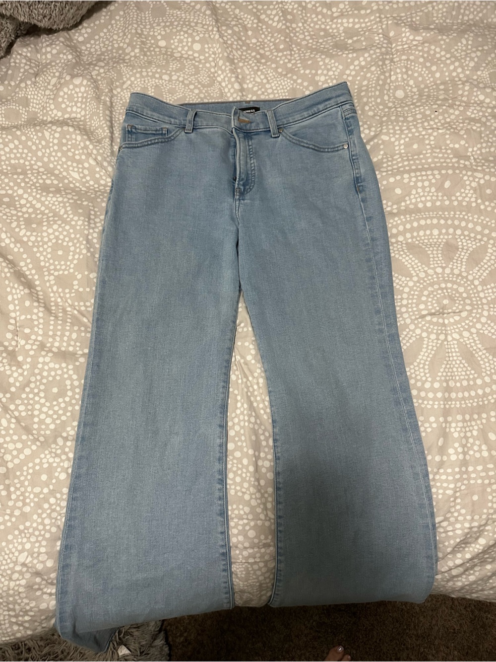 Express 70's Flare Mid Rise Jeans